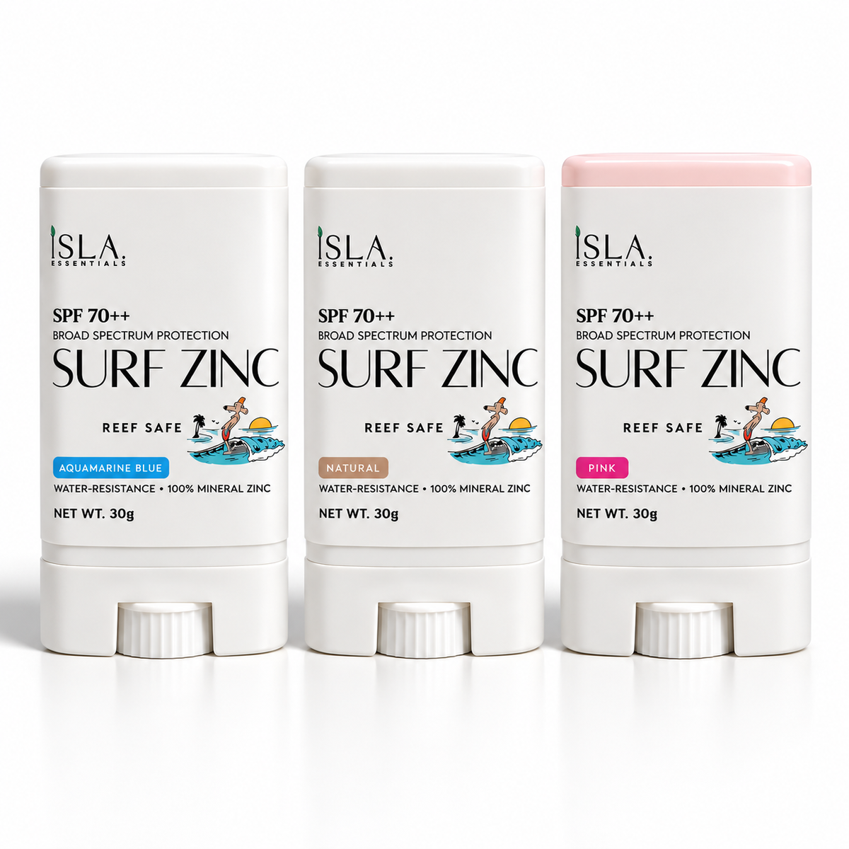 Mineral Surf Zinc SPF70++ | Reef-Safe Sunscreen Stick | Non-Nano Zinc Oxide