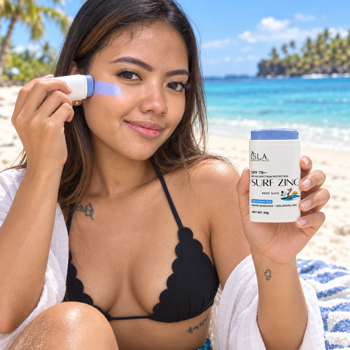 Mineral Surf Zinc SPF70++ | Reef-Safe Sunscreen Stick | Non-Nano Zinc Oxide