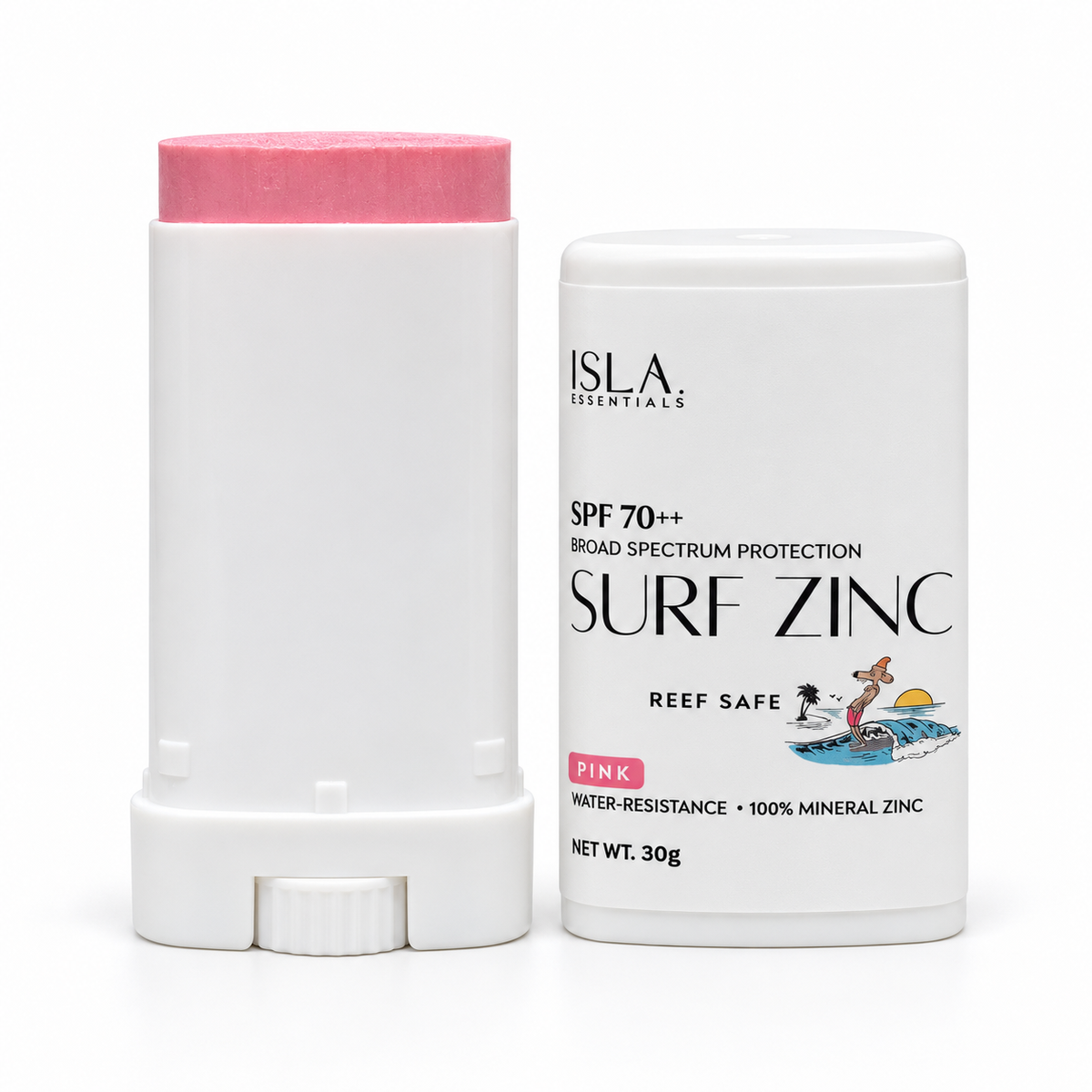 Mineral Surf Zinc SPF70++ | Reef-Safe Sunscreen Stick | Non-Nano Zinc Oxide